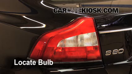 2010 Volvo S80 T6 3.0L 6 Cyl. Turbo Luces Luz de giro trasera (reemplazar foco)